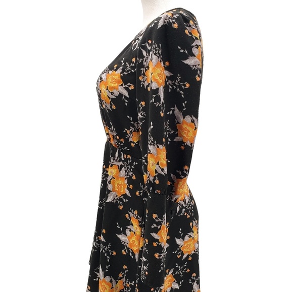 Free People Dress Sz 4 Fall Floral - Picture 4 of 7